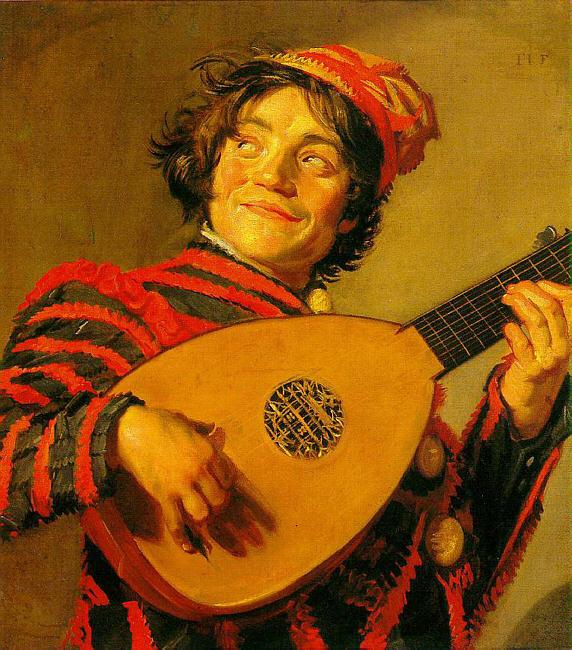 Frans Hals Jester with a Lute oil painting picture